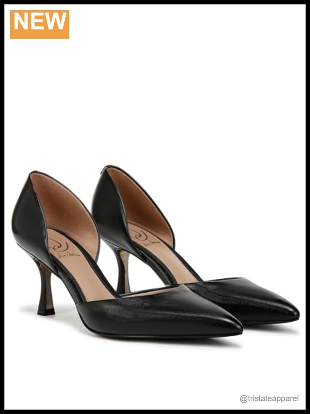 Pointed Toe Flare Heel Dress Pumps Classic 2.75" Slip-On